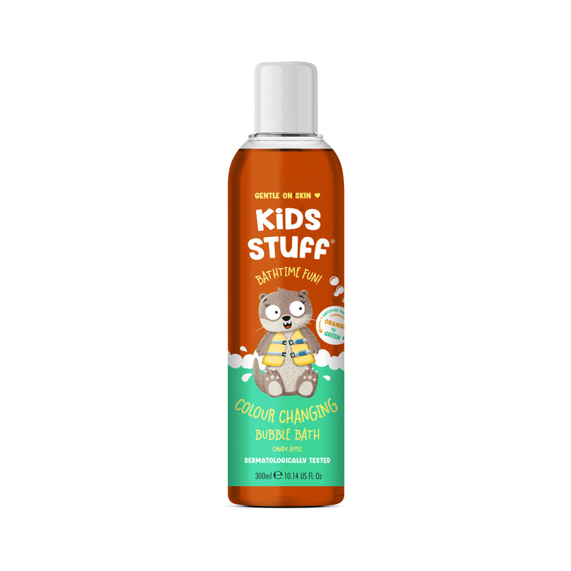 Kids Stuff Colour Changing Bubble Bath - Orange to Green (Candy Apple), 300ml