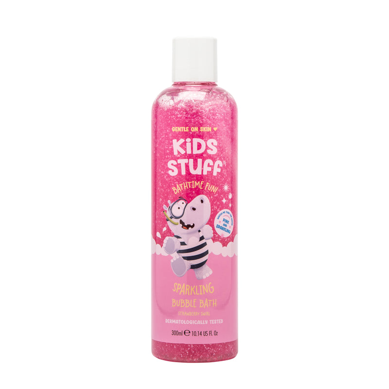 Kids Stuff Sparkling Bubble Bath - Pink (Strawberry Swirl), 300ml