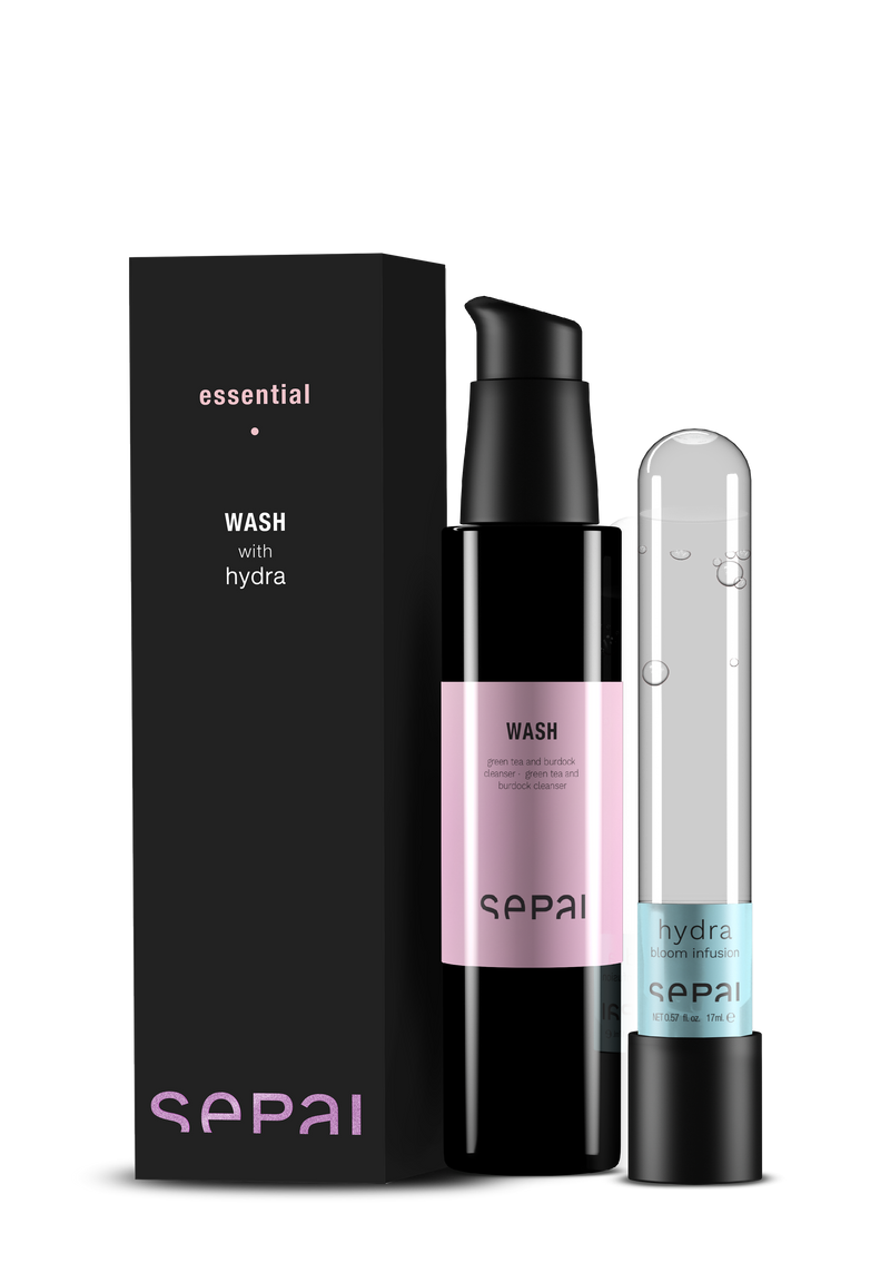 SEPAI WASH + HYDRA BLOOM INFUSION 125ml + 20ml preparat myjący do twarzy